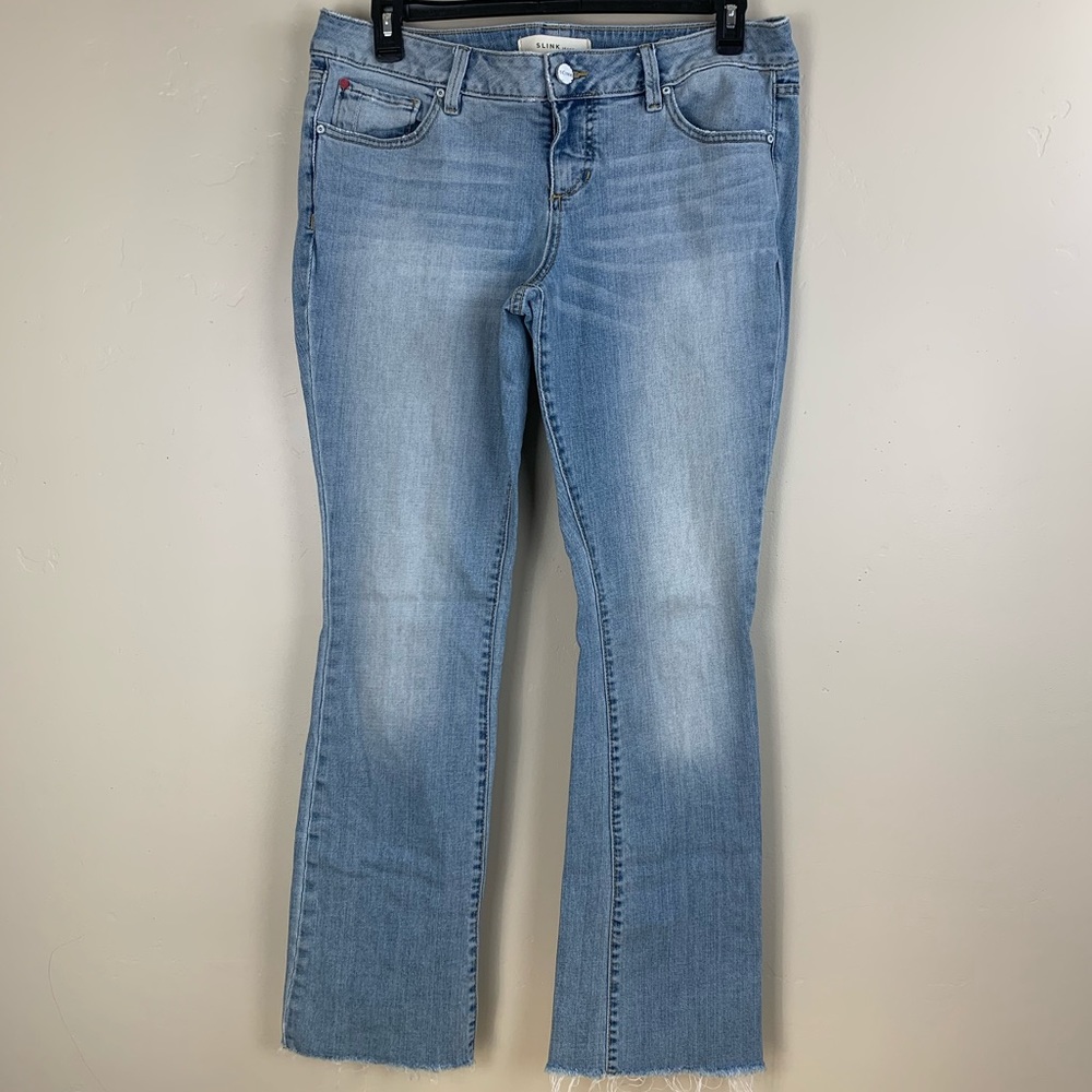 Slink Jeans Women Curvy Size 14 Light Wash Denim Curve Hugging Technology